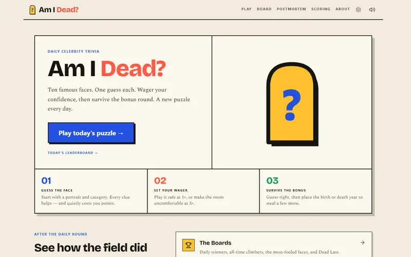 Am I Dead? preview
