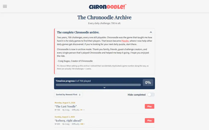 Chronoodle preview