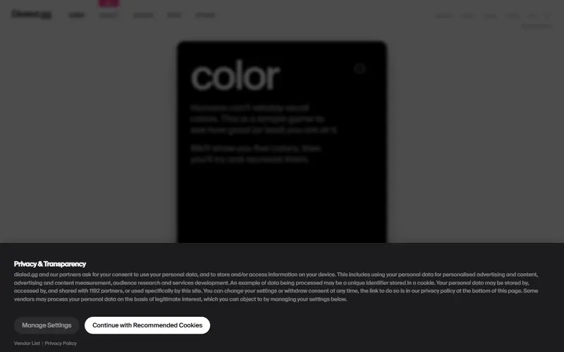 Dialed - Color Game preview