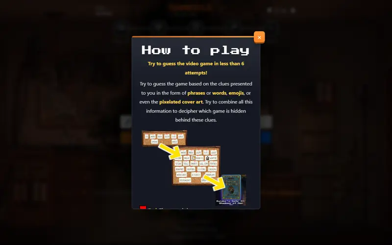 Gamedle Keywords preview