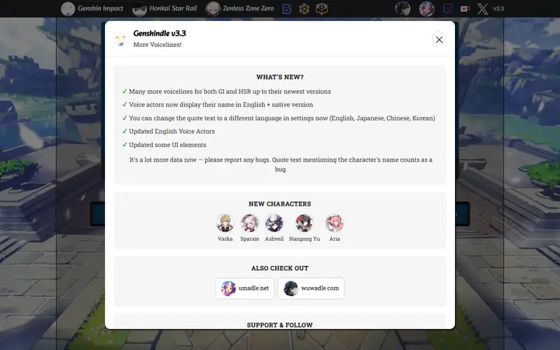 Genshindle preview