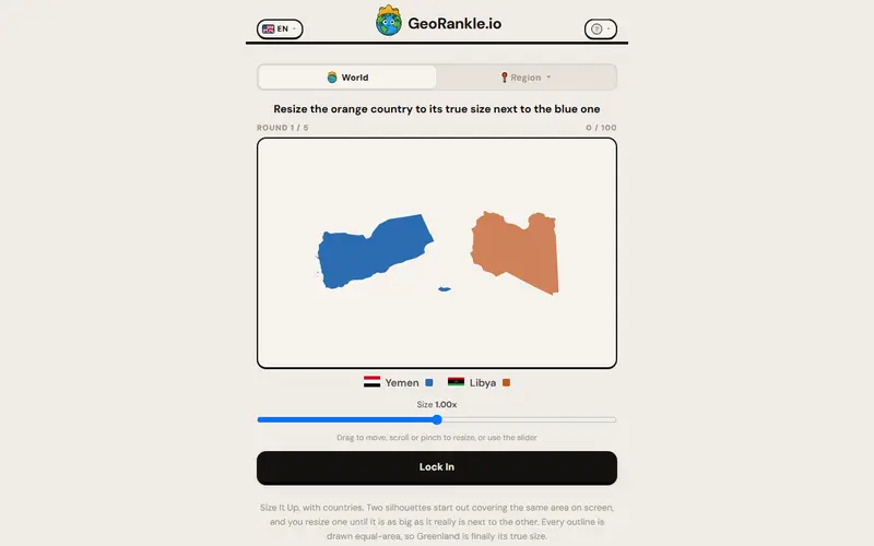 GeoSize preview