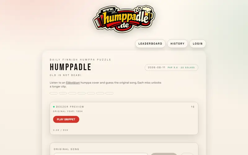 Humppadle preview