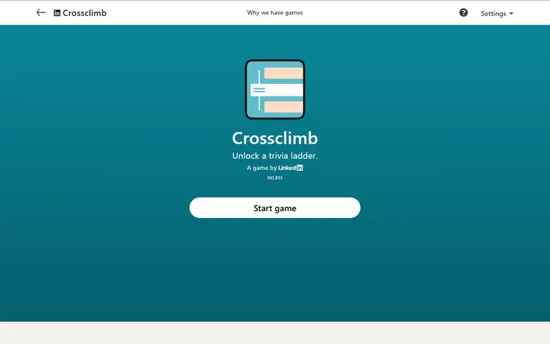 LinkedIn - Crossclimb preview