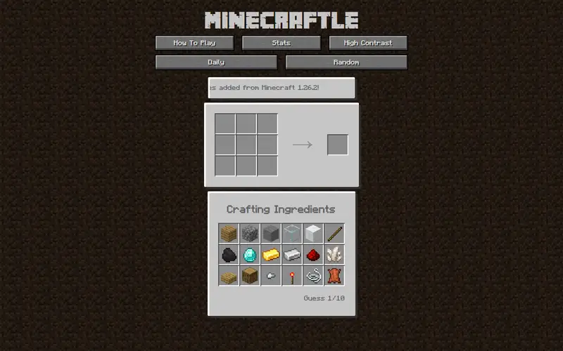Minecraftle preview