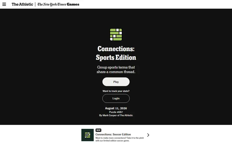 NYT Connections: Sports Edition preview