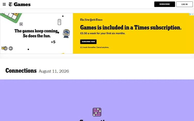 NYT Connections preview