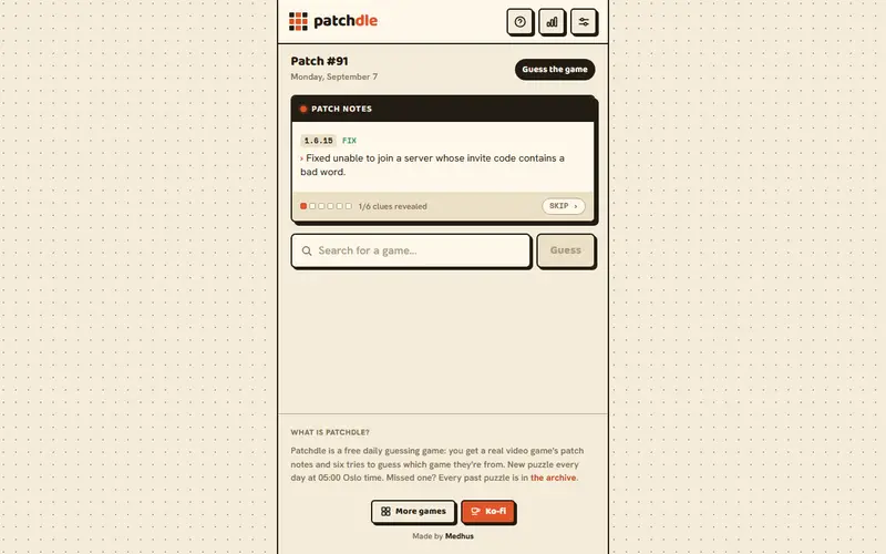 Patchdle preview