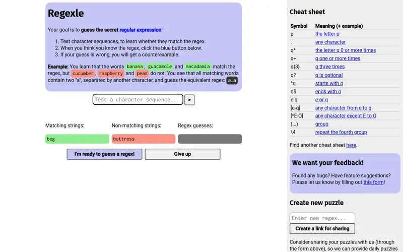 regexle.ithea.de preview