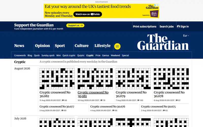 The Guardian - Cryptic Crossword preview