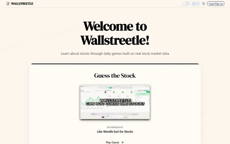 Wallstreetle preview