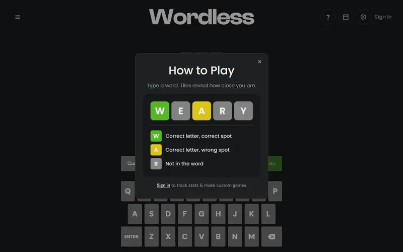 Wordless preview